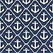 Price comparison product image NuWallpaper NU1933 Set Sail Anchor Peel and Stick Wallpaper - Navy Blue