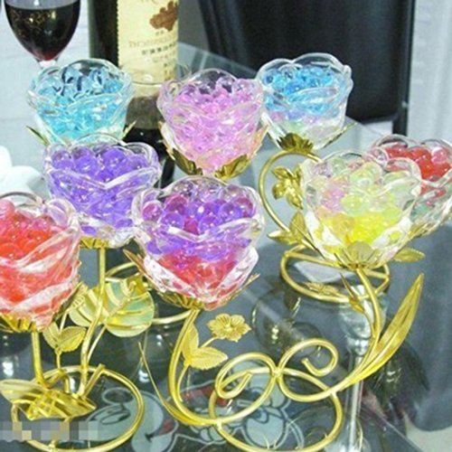 10 Taschen Aquaperlen Aqualinos Wasserperlen Aqua Perlen Dekoperlen Hochzeit (Mischfarbe) - 4