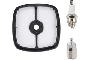 ZAMDOE Air Filter Fuel Filter Spark Plug for Echo SRM210 SRM225 ES-210, GT-200, GT-225, HC-150, HC-225, PAS-225 PAS-265 PB-250 PE-225 SHC-225 SRM-265 Trimmer Blower 90152Y, Replaces A226001410