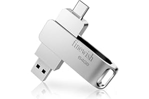 GEWEO Pamięć USB 64 GB 3.0, OTG USB C 64 GB 2 w 1 typ C/USB 3.0 Flash Drive 64 GB do MacBook Pro, telefonów komórkowych z systemem Android, iPada, laptopa i komputera (srebrna)
