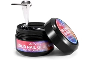 CCKULOOB Solido gel adesivo per unghie, super forte colla per unghie acriliche, colla per unghie acriliche, colla per unghie acriliche, colla artificiale per unghie per una lunga durata, colla UV per unghie