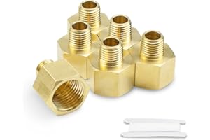 Bwintech 2 pz 3/8" Femmina A 1/8" Maschio BSP Filettatura In Ottone Boccola Esagonale Riduttore Connettore Per Tubo Collegamento Conversione