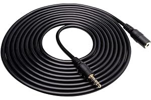Movo MC10 10-foot (3m) TRS Female 3.5mm to TRS Male 3.5mm Extension Cable for Camera/Video Microphones (fits Rode, Takstar, Audio-Technica, Canon, Nikon)