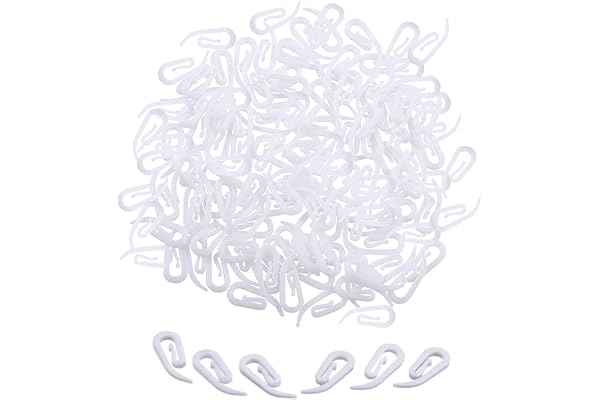 100PCS Plastic Curtain Hooks