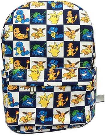Pikachu Backpack Pokemon Go Shoulder Bag Travel School College Gift Rucksack. (D)