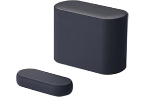 LG QP5 - Barra de Sonido Compacta, 320W de Potencia, 3.1.2 Canales, Sonido Hi-Res Audio, Dolby Atmos, DTS:X y HDMI eARC, Amplia Conectividad, El Sonido Absoluto, Color Negro