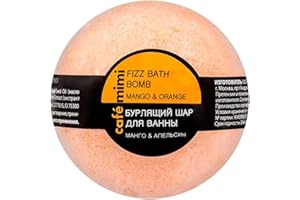 Natura Siberica Bomba de baño efervescente mango y naranja Café Mimi 120 g