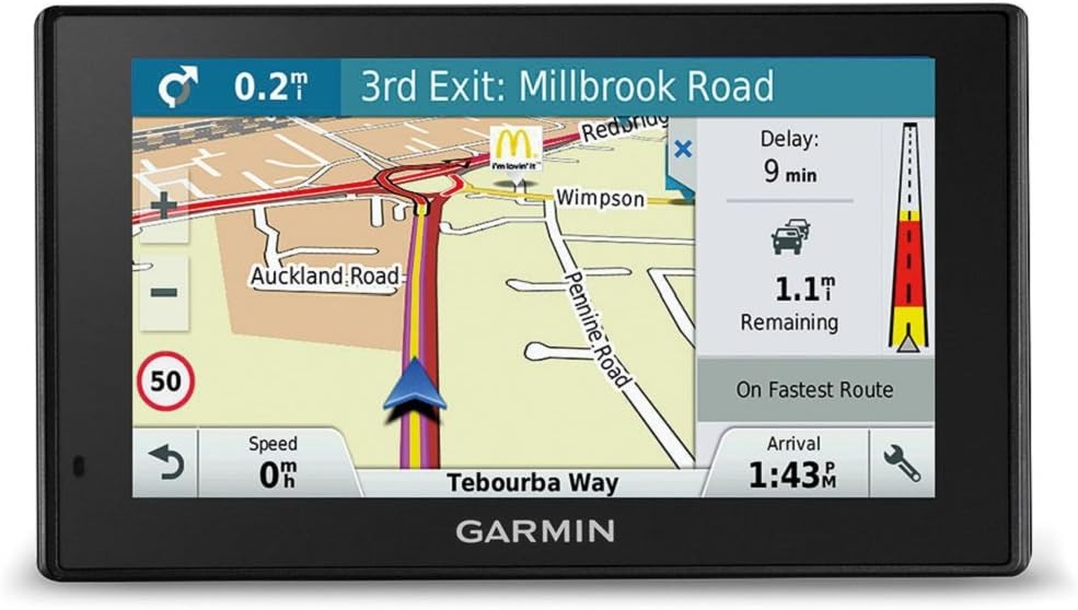 Garmin DriveSmart 51 Full EU LMT-D - Navegador GPS con mapas de por Vida y tráfico Digital (Pantalla de 5", Mapa Europa Completo)