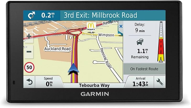 Garmin DriveSmart 51 Full EU LMT-D - Navegador GPS con mapas de por Vida y tráfico Digital (Pantalla de 5", Mapa Europa Completo)