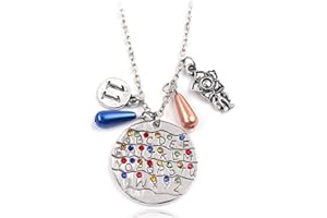 JUAEYIDDS Llavero Aerobin Stranger and Things, ABCD Alphabet 11 letras colgante llavero para mujeres, adolescentes, niñas, suministros de recuerdo de fiesta, 15, Acero inoxidable