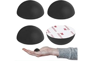 AZEAM 3.2 cm Silikon-Halbkugel-Stoßstangen, Isolationsfüße, Silikon, rutschfeste Lautsprecher-Pads mit selbstklebenden Plattenspieler-Isolationspads für kleine Lautsprecher-Spikes, Monitore, 4 Stück