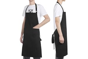 BONTHEE Grembiule Cuoco Grembiule Cucina Grembiule da Cucina Chef Grembiule per Donna/Uomo