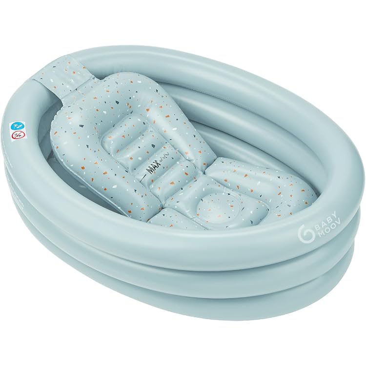 Baignoire Gonflable Bébé – Antidérapante, Pompe Intégrée, Pour Baignade Sûre à La Maison Ou En Voyage