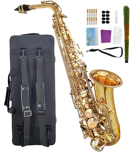 Lampe De Table Saxophone Soprano 62cm – Laiton Doré, LED, Vintage, Fait Main