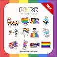 Aapki Marzi Vibrant LGBTQ/Pride Sticker Pack of 12 | Spread Love | Matte Finish