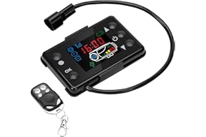 HEBERUCK 12 V Auto Heizung LCD Schalter Controller, Standheizung Platine, Mit 4 Tasten Fernbedienung, Universal Standheizung Für Auto Diesel Lufterhitzer, Luftheizungs-Steuerplatine