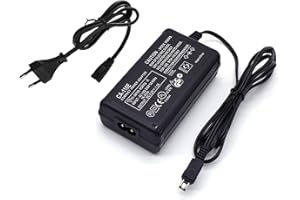 Adhiper CA-110E Netzteil Set, kompatibel mit Canon LEGRIA Mini X, HF R306 R36 R37, HF R46 R406,HF M506 M52 M56, VIXIA Mini X, HF R500 R52 Kamera,Netzadapter Stromkabel