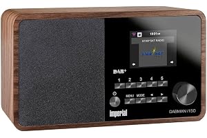 Imperial DABMAN i150 Internetradio/digital radio (Internet, DAB+/DAB, FM, USB, WLAN, 2,8 tum färgdisplay) trä