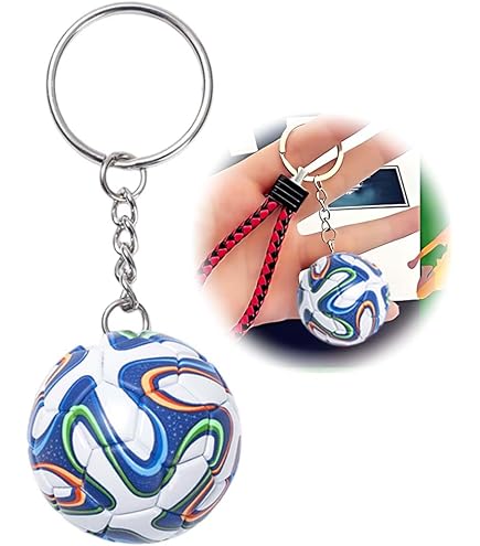 Portachiavi Calcio Con Acetato E Confetti Personalizzati Per Ragazzi