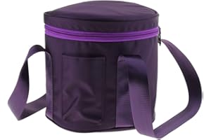 Shiwaki 1 Pieza de Thicken Singing Bowl Carry Bag para Piezas de Singing Bowl - Púrpura, 8 pulgadas