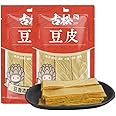 Dried Tofu Skin Sheets, Dried Tofu Skin for Soup, China Specialty Snacks, Dry Goods, Soybean Products,Hot Pot Ingredients, Vegan Food, Vegetarian Food Mixed with Cold Vegetables (2bags)