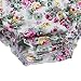 TiaoBug Baby Girls Floral Cherry Ruffles Romper Bodysuit Summer Dress with Headband White Rose 12 Months