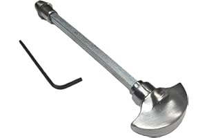 Home Supplies Direct Replacement Bathroom Lock Door Handle Thumb Turn & Release Rod Snib Bar (Satin Silver)