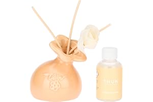 THUN Confezione regalo mini diffusore, pesca, stoneware, Collezione Bomboniera, 50 ml