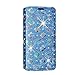 Produktbild Sony Xperia XZ Hülle, Kamal Star® PU Leder Flip Case Schutzhülle + Stylus (Flower Sky Blue Diamond Book)