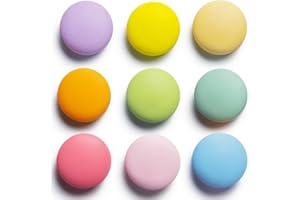 SUNURS 16/9 pezzi magneti colorati per frigorifero, armadietti, cucina, ufficio, magneti forti adesivi decorativi (9 colori, finitura lucida e opaca)