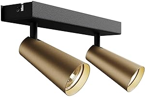 Foco 'Angelina' en Dorado hecho de Metal e.o. para Dormitorio (2 llamas, GU10) de Lucande | foco empotrado, lámpara de techo, lámpara de pared