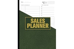 Sales Planner: Daily/ Weekly Work Organizer Notebook, Professional Sales Planner Journal, Client Profile, Product Sales Log Book, Opportunity Tracker/ ... Book, Customer Contact/ Meeting Planning Book