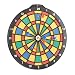 Produktbild Relaxdays Dartscheibe Soft Darts, 6 Pfeile, Kunststoff, 45 cm, kindgerecht, Wandmontage, Sicherheits-Dartboard, schwarz