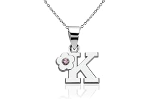 JennyWrenJewels Initial Letter A-Z Pendant Necklace | Gifts for girls birthday, christmas, party | Jewellery Gift for daughter, niece, friend, sister