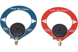 lvifloae Circular AM MW SW Antenn Radio Mini Circular Antenn Anti Interference Portable Shortwave för Radtel RT 880 RT 880G RT 860G RT 860 CB HF SSB 2st