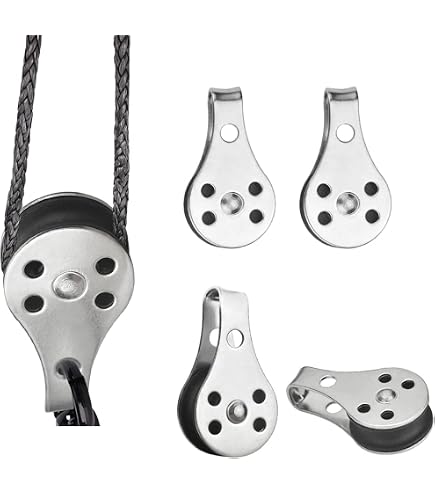 Lot De 4 Taquets D’amarrage Inox 316 – Crochet Pour Corde De Bateau, Mât, Stores, Bâche – Poli Miroir, Antirouille, Solide Et Discret