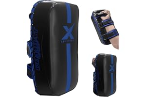 Xn8 Sports Muay Thai Pads Strike Shield Kickboxing Curved For MMA-Boxing-Martial Arts-Taekwondo-Karate Target-Punching (Sold as a single)