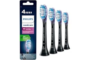 Główka szczoteczki Philips Sonicare G3 Premium Gum Care – 4 x główka szczoteczki elektrycznej do czyszczenia zębów i dziąseł, czarna model HX9054/33, 4 Sztuki, Stary