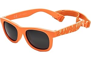 Kiddus Occhiali da Sole per Bebe, Bambino e Bambina, Polarizzati, per Bambini da 8-24 mesi, Protezione UV400 CAT3, Aste Flessibili senza BPA