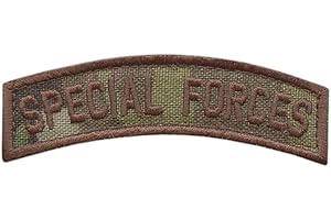 LEGEEON Special Forces SF Tab Badge SOF Multicam Green Berets US Army Tactical Morale Touch Fastener Patch