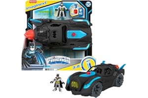 Fisher-Price Imaginext DC Super Friends Batmobile with lights and sounds, Batman toys for preschool play ages 3 years and up, HGX96
