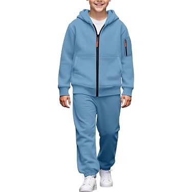 Frogwill Batik-Sweatset Für Mädchen – Kapuzenpullover + Hose, Polyester/Spandex, Größen 2–12 Jahre