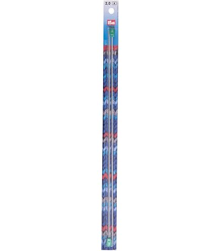Prym 191429 Jackenstricknadeln Aus Alu, 25 Cm Lang, 4.50 Mm Stärke, Grau