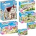 Produktbild PLAYMOBIL® City Life 6er Set 5053 9226 9227 9228 9229 9230 Romantische Hochzeitskirche + Brautmodengeschäft mit Salon + Hochzeitslimousine + Hochzeitsparty + Hochzeitspavillon mit Brautpaar + Fotograf mit Blumenkindern
