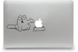 STICKER GENIE CAT Hunger Aufkleber MacBook Air Pro Sticker Decal Apple (13")