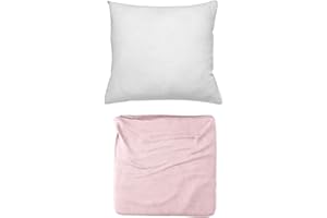 RC OCIO Cojines Sofa con Relleno Incluido Pack de Cojin + Funda de 45x45 en Color Rosa Palo/Cojines Decorativos para Sofa, Cama, Salon/Fundas de Terciopelo Elegantes para la decoración del hogar