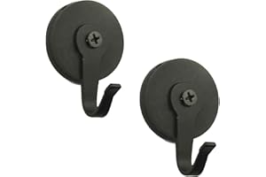 AUXPHOME Colgador magnético de corona de temporada sobre la puerta de acero, asegura coronas y decoraciones a puerta de acero, para colgar en la puerta delantera de Navidad, sin clavos, 2/PK