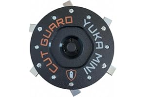 CUT GUARD Disque de coupe compatible avec Yuka Mini Mammotion avec protection et 6 lames – Plaque de coupe pour robot tondeuse et plateau de couteau, ne bloque pas l'herbe, durable et sûr