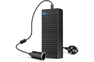 PLOZOE KFZ Netzadapter, 120W 12V 10A AC-DC Spannungswandler,230v auf 12v KFZ Netzadapter,12v netzteil zigarettenanzünder,spannungswandler 230 auf 12,umwandler 230 auf 12 Volt,Adapter 220v auf 12v