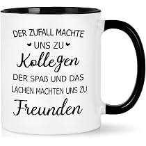 Moonworks Kaffeetasse Mit Spruch 'Der Zufall Machte Uns Zu Kolleginnen...' – 325 Ml, Spülmaschinengeeignet